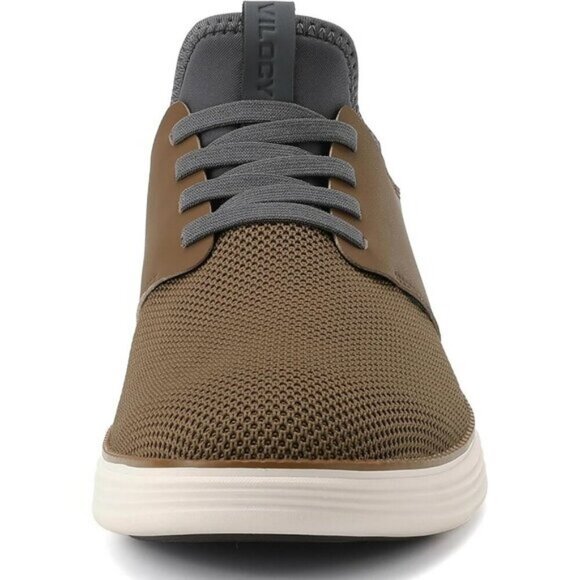 VILOCY Men\'s Brown Fashion Dress Oxfords Business Mesh Breathable Sneakers